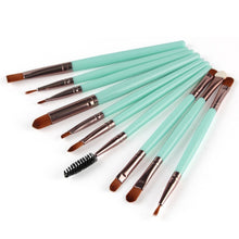 10pcs pro beauty eye shadow eyelinercosmetic makeup brush brushes set tool TIML66