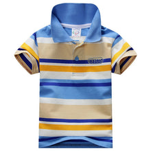 1~7 years baby children boys striped t-shirtss kids tops tee polo shirts clothing TIML66