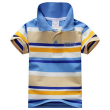 1~7 years baby children boys striped t-shirtss kids tops tee polo shirts clothing TIML66