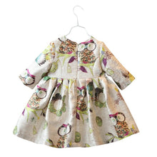 2 years infant baby girls dress half sleeve owl pattern high waist dresses TIML66