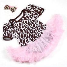 0-12M Lovely Baby Toddler Girls Ruffles Tutu Dress Romper One-Piece Outfit Dresses Clothes + Headband TIML66