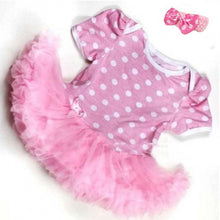 0~12 momth lovely baby girls ruffles tutu dress romper one piece outfit dresses clothes headband TIML66