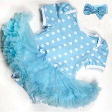 0~12 momth lovely baby girls ruffles tutu dress romper one piece outfit dresses clothes headband TIML66