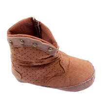 0~12 months rivets baby boy girls high boots suede zipper warm booties shoes TIML66