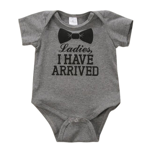 0-12Months born Baby Kids Boys Girls Cotton Clothes Letter Print Romper Bodysuit Jumpsuit Outfit Sets Clothing TIML66