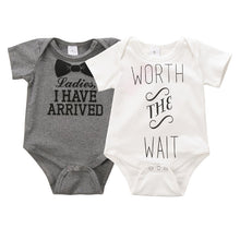 0-12Months born Baby Kids Boys Girls Cotton Clothes Letter Print Romper Bodysuit Jumpsuit Outfit Sets Clothing TIML66