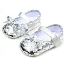 0-12Months PU Leather Bowknot Lattice Baby Girls Shoes Soft Sole Anti Slip Toddler First Walker Shoes TIML66