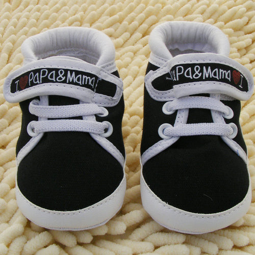 0~1 month baby infant kids boy girls soft sole canvas sneaker toddlerborn shoes TIML66
