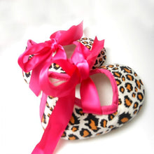 0-18M Toddler Baby Girls Leopard Ribbon Soft Sole Crib Shoes Sneaker Infant First Walkers  TIML66