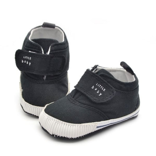 0-18M born Baby Boys Cotton Ankle Canvas High Crib Shoes Casual Sneaker Toddler First Walkers TIML66