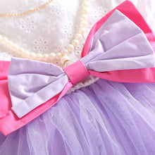 0 3y baby kids girls princess tutu dress bow necklace layered dresses TIML66