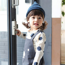 0-3Years Kids Baby Girls Boys Unisex Polka Dots Long Sleeve Blouse Tops T-Shirt Cotton Basic Tees Clothing PY1 TIML66