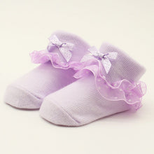 0-6 Months Toddlers Infants Cotton Ankle Socks Baby Girls Princess Bowknots Socks TIML66