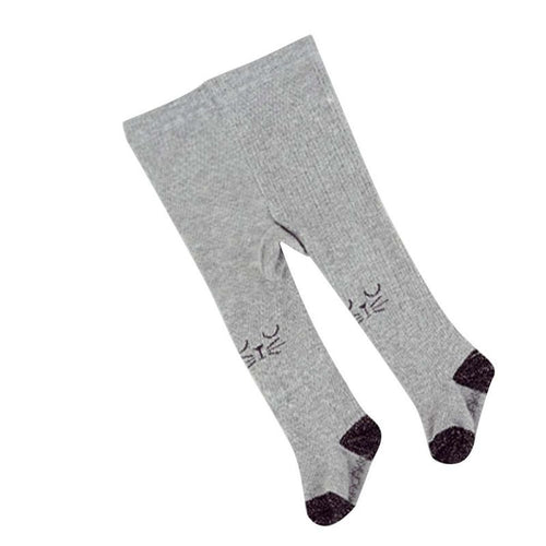 0-7Years Baby Girl Kids Cat Print Hosiery Pantyhose Pants Stockings Hose Tights 4Colors TIML66