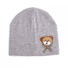 0-9M Lovely Infant Unisex Baby Boys Girls Bear Dots Pattern Cotton Cap Beanie Hats 9 Colors TIML66