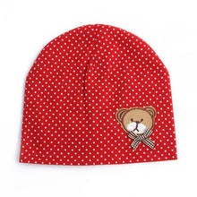 0-9M Lovely Infant Unisex Baby Boys Girls Bear Dots Pattern Cotton Cap Beanie Hats 9 Colors TIML66