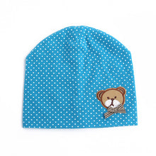 0-9M Lovely Infant Unisex Baby Boys Girls Bear Dots Pattern Cotton Cap Beanie Hats 9 Colors TIML66