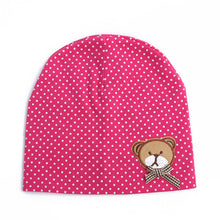 0-9M Lovely Infant Unisex Baby Boys Girls Bear Dots Pattern Cotton Cap Beanie Hats 9 Colors TIML66