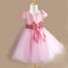 1-7Years Kids Girl Princess Bow Tutu Dress Baby Wedding Party Pageant Tulle DressesJFY66