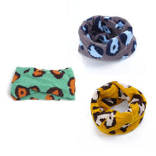 1~ years warm girl boy baby kids scarf neckerchief leopard printed scarves TIML66