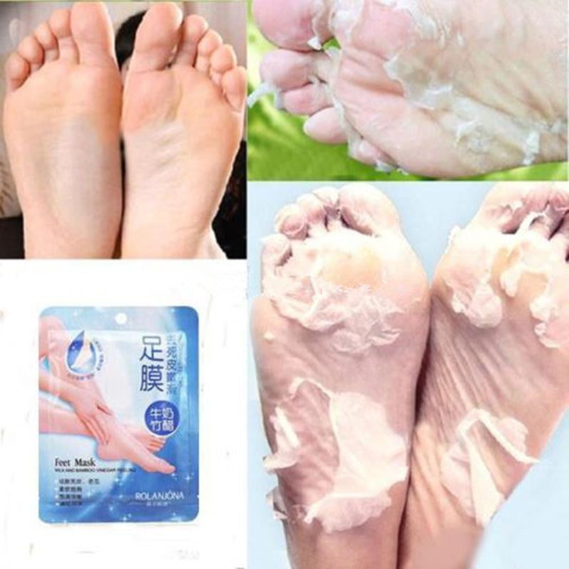baby exfoliating foot mask peeling renewal remove dead skin cuticles feet care TIML66