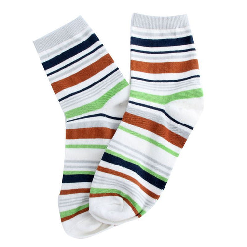 100 cotton warm men mixed color wide stripe ankle soft casual socks TIML66