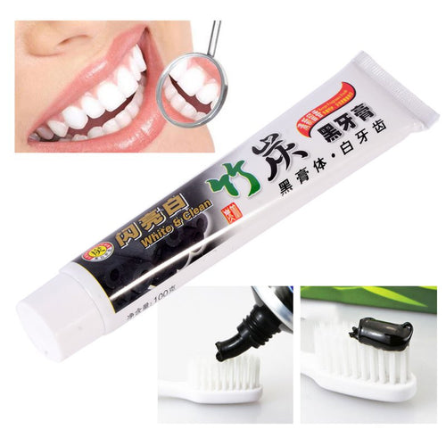 100g bamboo charcoal all purpose teeth whitening the black toothpaste TIML66
