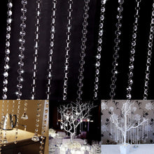 10pcs 1m foot wedding diy decor acrylic crystal beads curtain strand garland TIML66