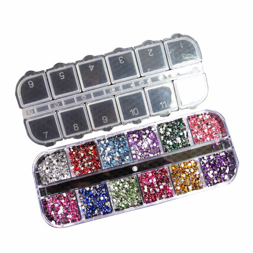 12 Colors Glitter Mix Color UV Gel Acrylic Builder Set for Nail Art Decorations TIML66