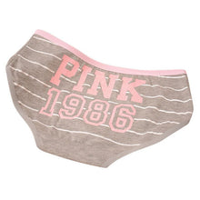 12 Style Sexy Underwear Panties Cotton Stripe Mid Rise Panties Cute Letter Pink Print Girl Casual Underwear PY3 TIML66