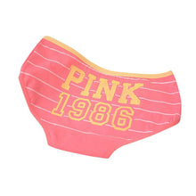 12 Style Sexy Underwear Panties Cotton Stripe Mid Rise Panties Cute Letter Pink Print Girl Casual Underwear PY3 TIML66