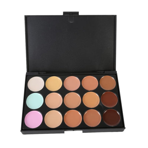 15 Colors Maquiagem Salon Concealer Palette Makeup Party Contour Palette Face Cream Makeup Palette PE3 TIML66
