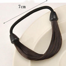 2pcs Lady Women Braid/Straight Wig Elastic Headband Hair Band Rope Scrunchie Hairband Ponytail  TIML66