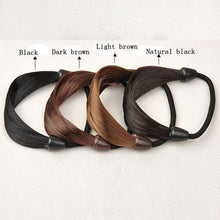 2pcs Lady Women Braid/Straight Wig Elastic Headband Hair Band Rope Scrunchie Hairband Ponytail  TIML66