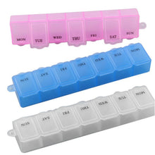 New 7 Days Pill Medicine Box Holder Capsules Case Storage Container Organizers 3 Colors to Choose P1 TIML66