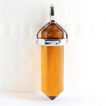 1piece 19 Choices New Crystal Fine Jewelry Healing Point Chakra Reiki Necklace Pendant Beads TIML66