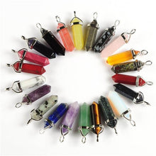 1piece 19 Choices New Crystal Fine Jewelry Healing Point Chakra Reiki Necklace Pendant Beads TIML66