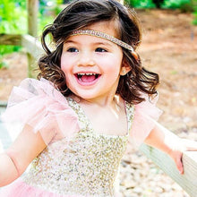 2-10Y Kids Toddler Baby Girls Sequins One Piece Dress Pleated Princess Dresses  TIML66