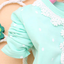 2-4Years Baby Kids Girls Polka Dots Children Outerwear Shirt Long Sleeve Lace Pearl Cardigan Dress Coat Clothing TIML66