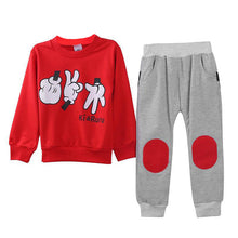 2-7Y Kids Clothes Suit Baby Boys Girls 2pcs Top + Pants Finger Games Tracksuits Children Outfit Clothing Sets TIML66