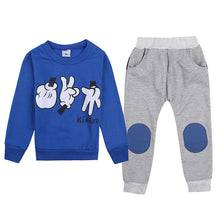 2-7Y Kids Clothes Suit Baby Boys Girls 2pcs Top + Pants Finger Games Tracksuits Children Outfit Clothing Sets TIML66