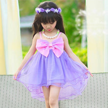2-7Y Baby Girl Kids Big Bow Princess Dresses Suspender Tulle Holiday Party Tutu Dress TIML66