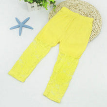 2-7Y Baby Girls Legging Pants Lace Modal Legging Kids Ballet Dance Cropped Capris Pants TIML66