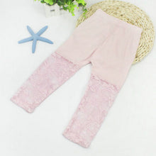 2-7Y Baby Girls Legging Pants Lace Modal Legging Kids Ballet Dance Cropped Capris Pants TIML66