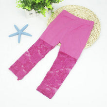 2-7Y Baby Girls Legging Pants Lace Modal Legging Kids Ballet Dance Cropped Capris Pants TIML66