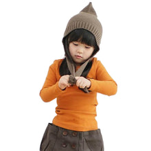 2-7Y Baby Kids Boys Girls Unisex Long Sleeve Clothes Crewneck Children T-shirts Pocket Decor Shirt Clothing PY1 TIML66