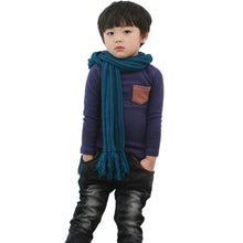 2-7Y Baby Kids Boys Girls Unisex Long Sleeve Clothes Crewneck Children T-shirts Pocket Decor Shirt Clothing PY1 TIML66