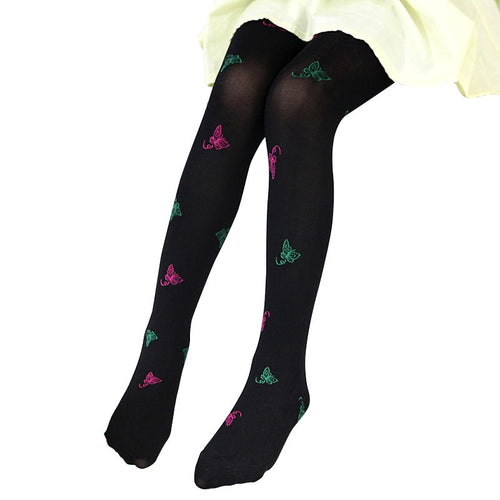 2-7Y Child Girls Kids Velvet Butterfly Stretch Slim Warm Leggings TIML66