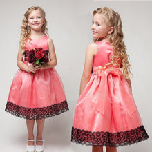 2-7Y Girls Toddlers Lovely 3D Flower Cluster Princess Dress Party Tulle Gown DressesJFY66