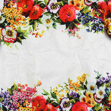 2-7Years One-piece Kids Girls Dress Vintage Floral Print 3/4 Sleeve Baby Mini Dresses  TIML66